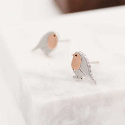 Robin-Inspired Stud Earrings