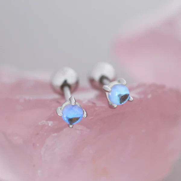 Sterling Silver Moonstone Earrings