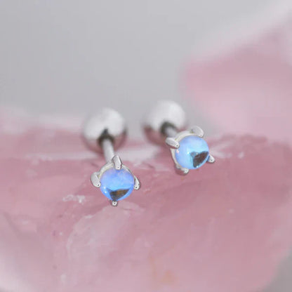 Sterling Silver Moonstone Earrings