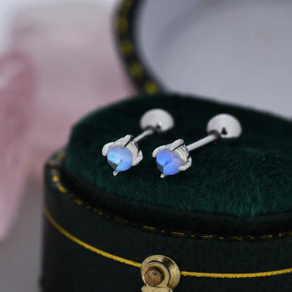 Sterling Silver Moonstone Earrings