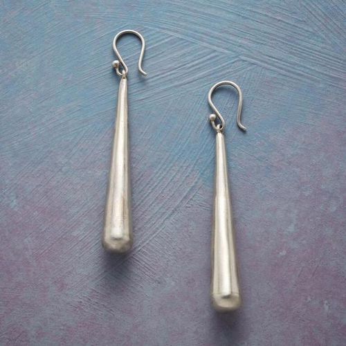 Bohemian Silver Stick Earrings