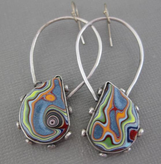 Vibrant Silver-Plated Earrings