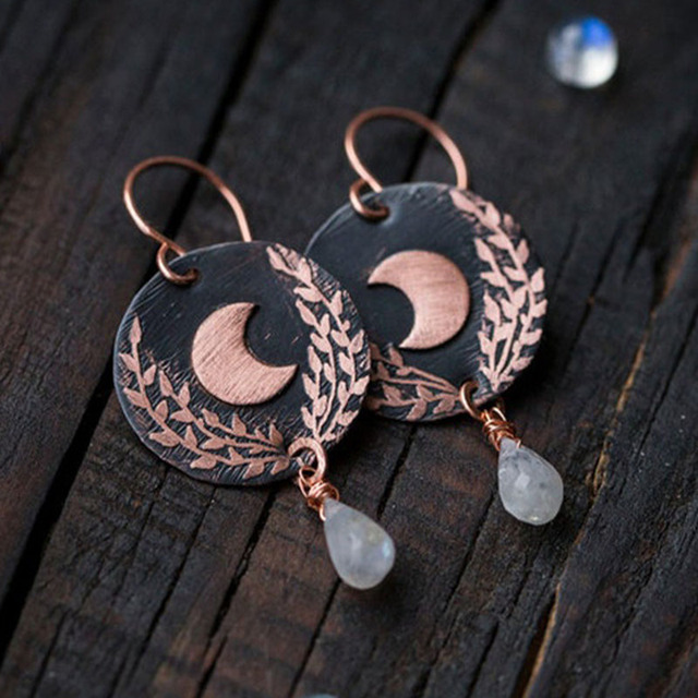 Blush Lunar Earrings