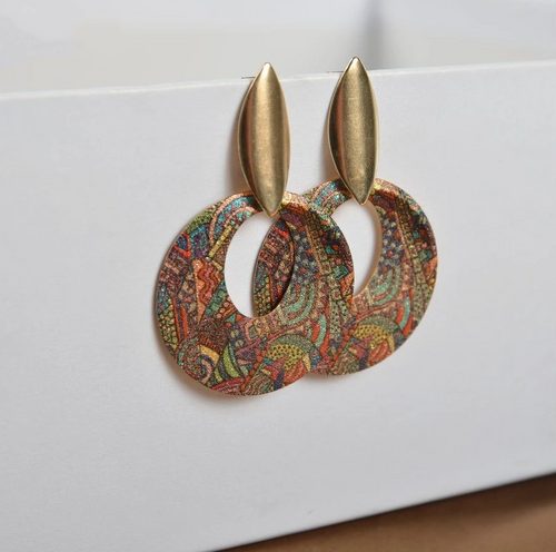 Retro Textured Earrings