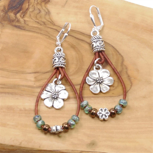 Retro Floral Earrings