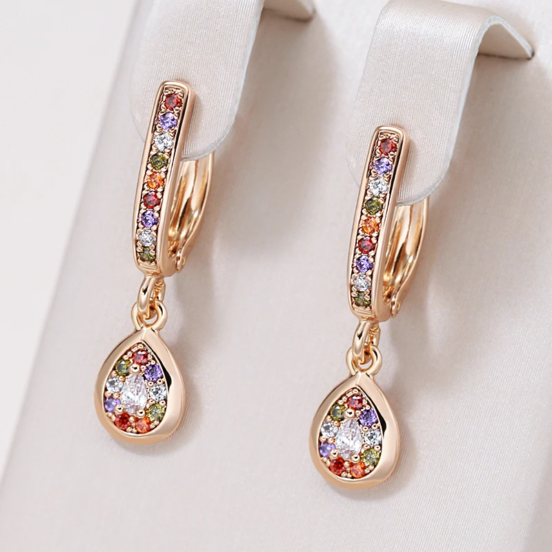 Vibrant Crystal Drop Elegance Earrings