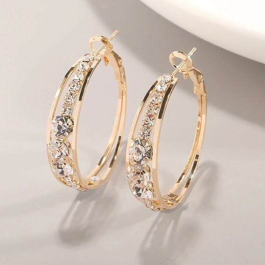 Chic Gold-Plated Earrings