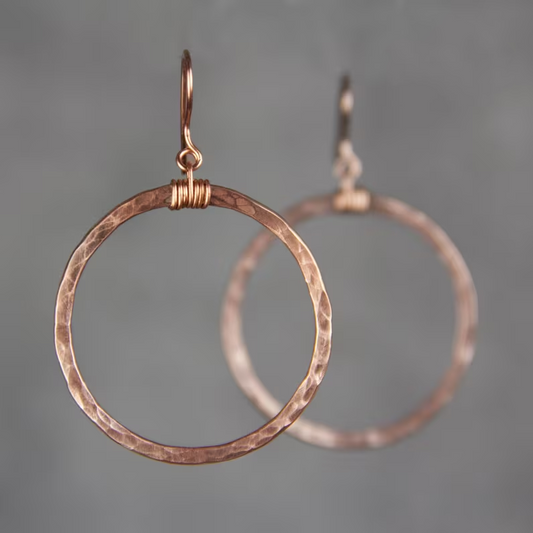Classic Rose Gold Hoop Earrings