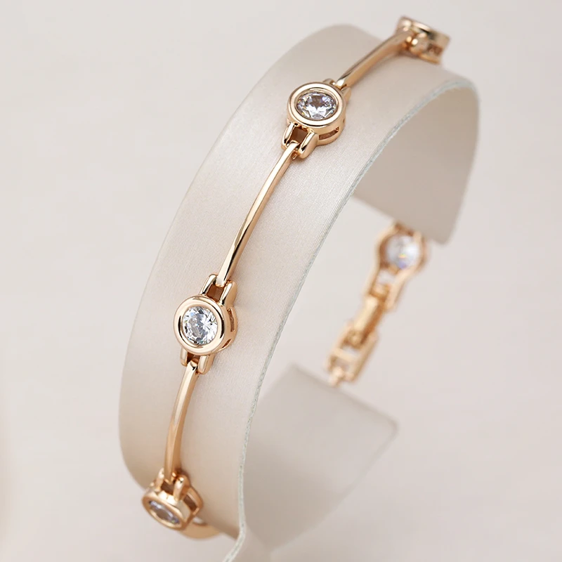 Gold Zirconia Elegance Bracelet