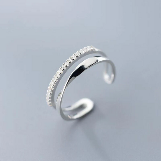 Classic Silver Zirconia Ring