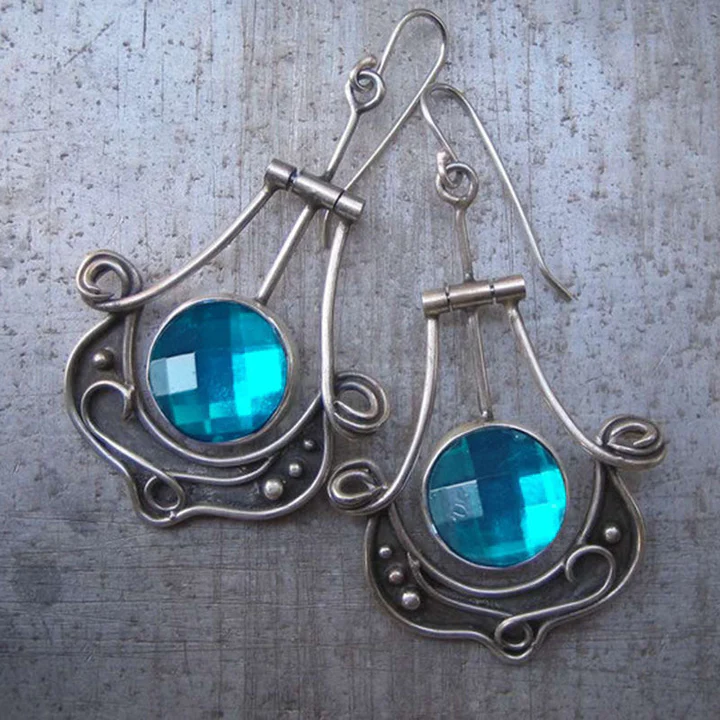 Retro Blue Sky Earrings