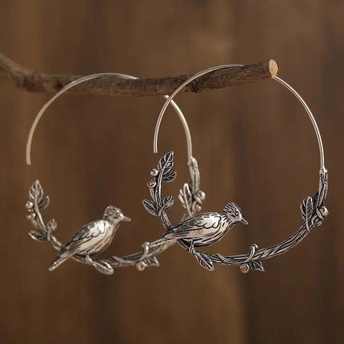 Retro Bird-Inspired Earrings