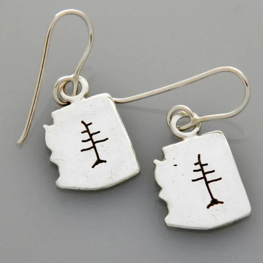 Retro Hollow Tree Earrings