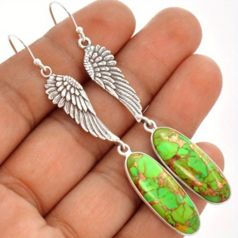 Retro Gemstone Earrings