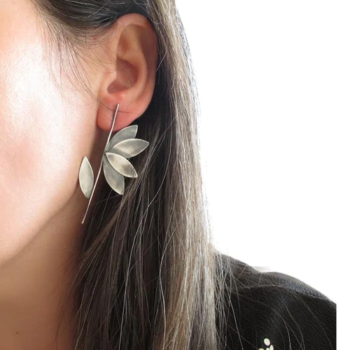 Classic Silver Leaf Earrings