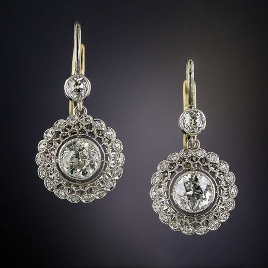 Retro Mandala Zirconia Earrings