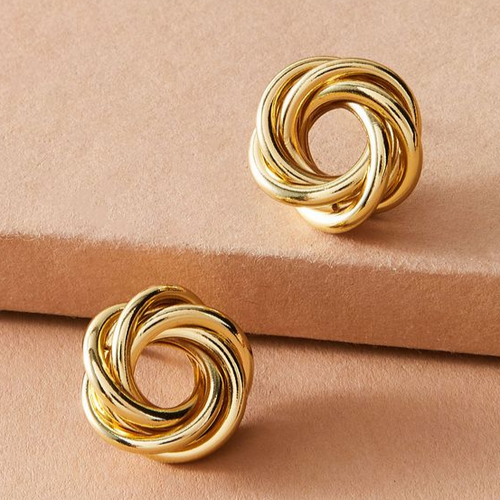 Retro Golden Spiral Earrings - Buy One, Get One Free!