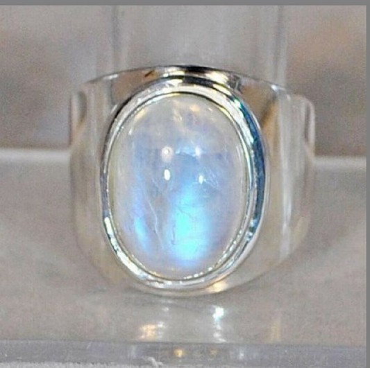 Antique White Crystal Ring