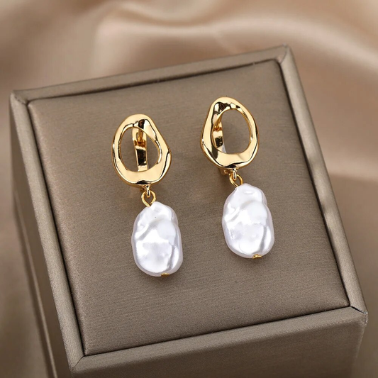 Exquisite Baroque Pearl Earrings