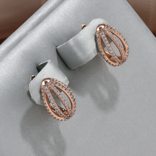 Chic Hollow Basket Earrings with a Radiant Finish