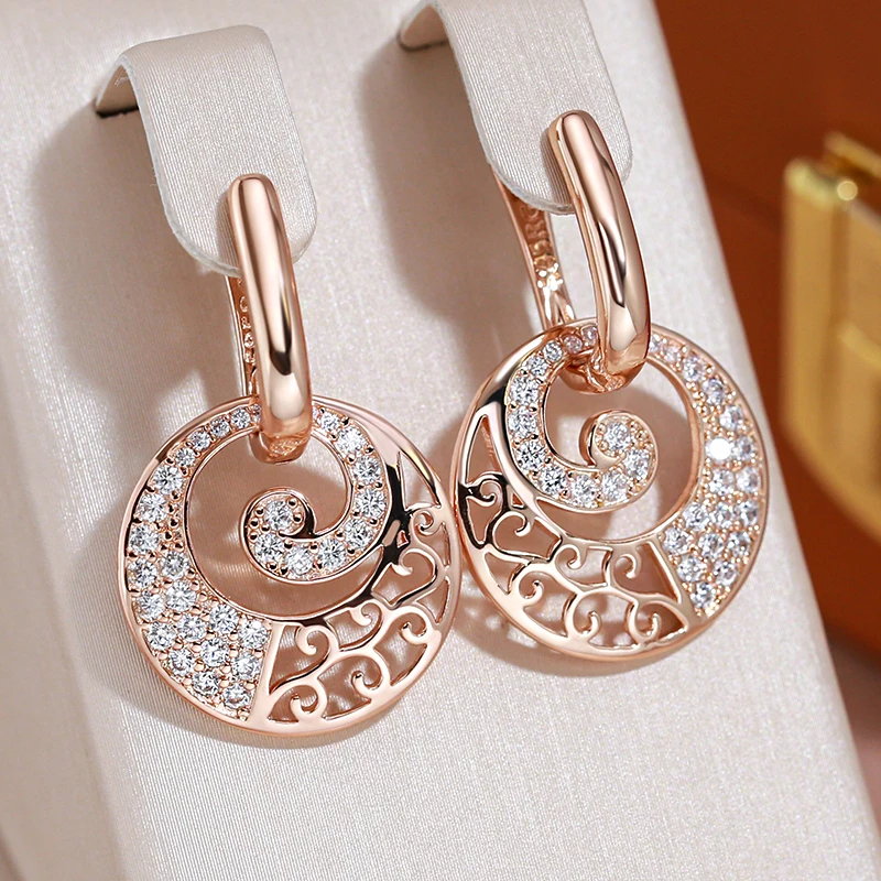 Chic Spiral Radiant Earrings
