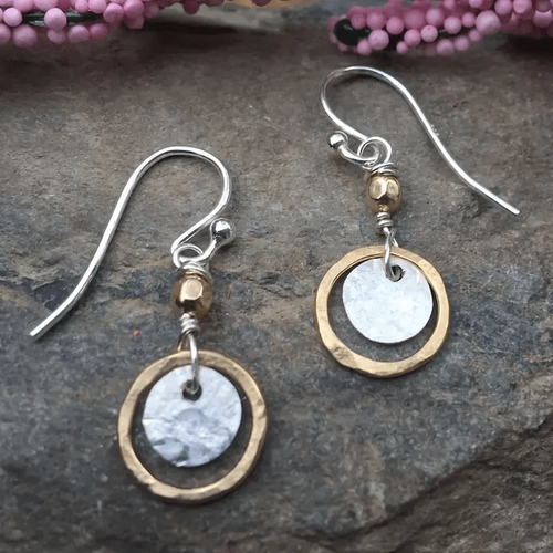 Retro Gold and Silver Plated Earrings