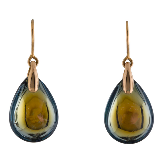 Retro Crystal Dangle Earrings