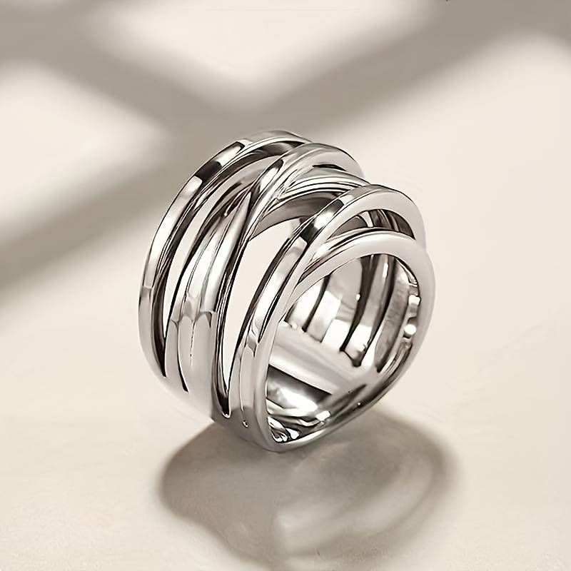 Antique Multi-Layered Silver Ring