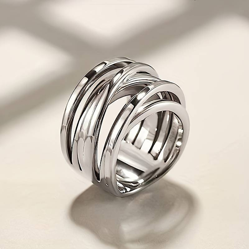 Antique Multi-Layered Silver Ring