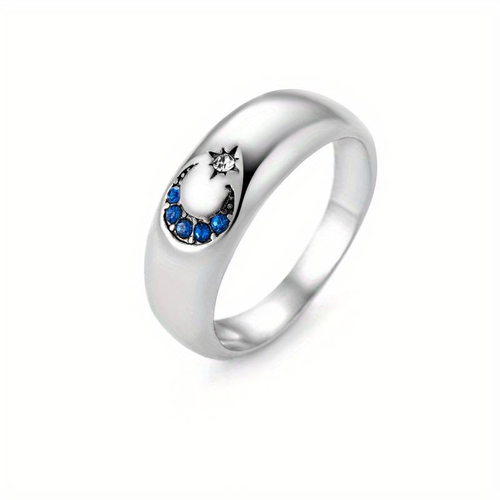 Retro Blue Moon Ring