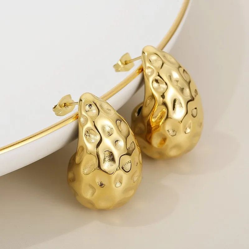 Retro Gold and Silver Dangle Earrings