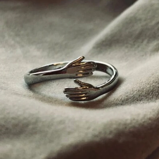 Retro Embrace Adjustable Ring