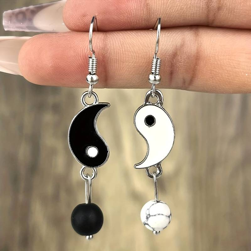 Classic Monochrome Vintage Earrings