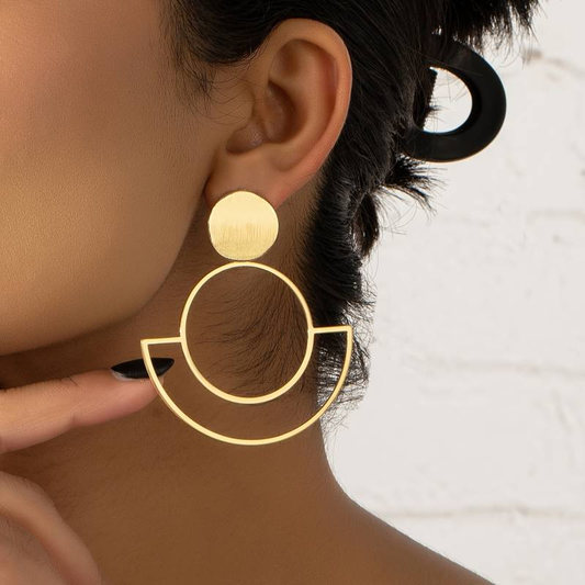 Retro Gold Emperor Earrings