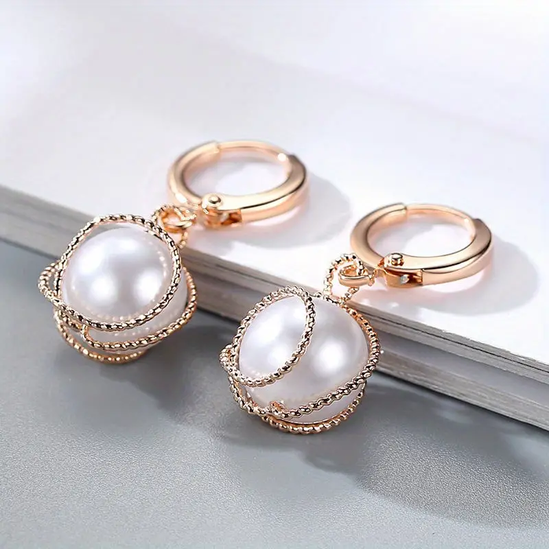 Graceful Pearl Drop Earrings