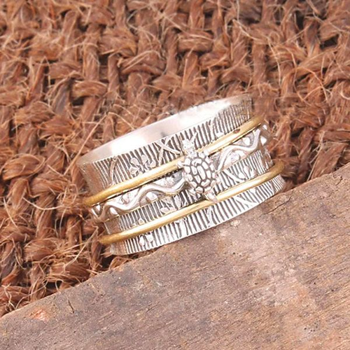 Antique Silver Turtle Ring