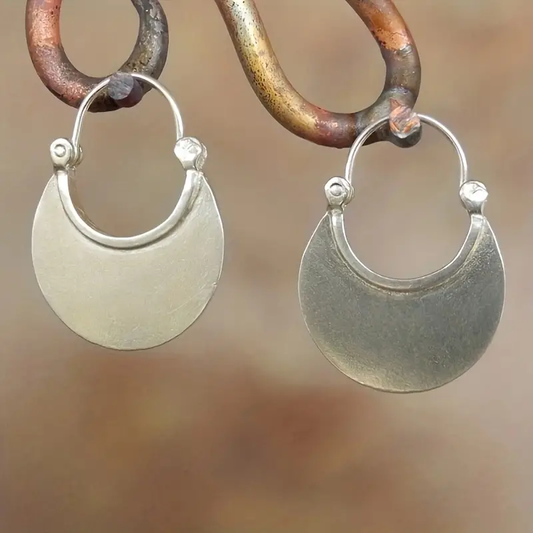 Antique Silver-Plated Earrings