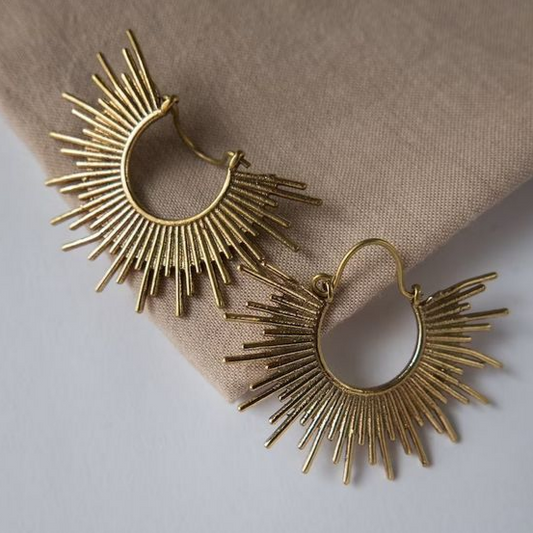 Retro Golden Emperor Earrings
