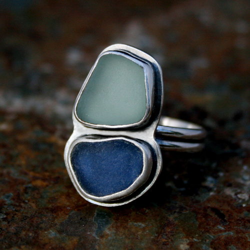 Antique Silver Stone Ring