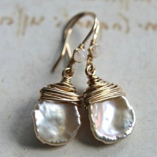 Classic Baroque Pearl Drop Earrings