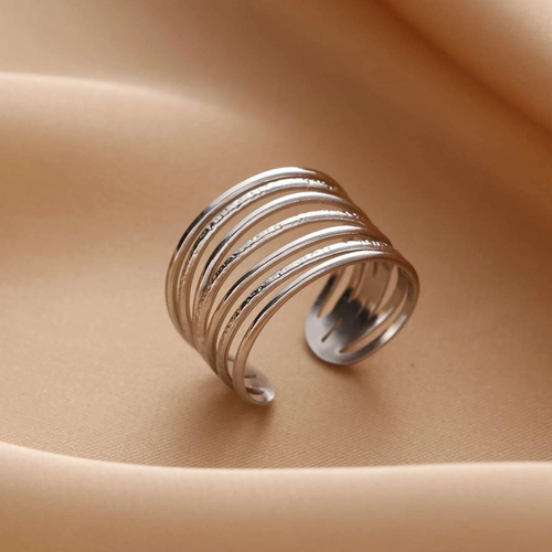 Classic Slim Stacked Silver Ring