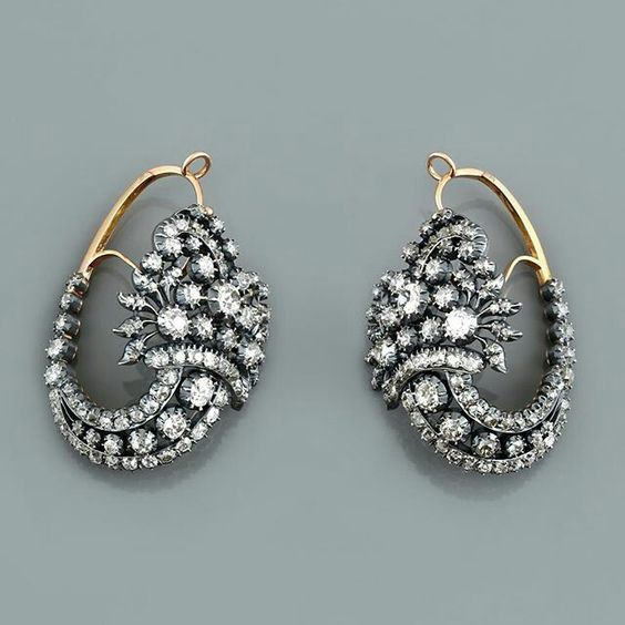Retro Radiant Zirconia Earrings
