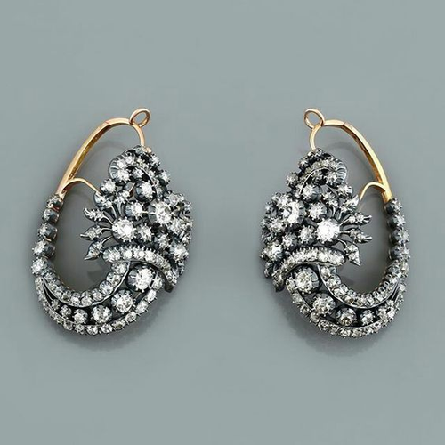 Retro Radiant Zirconia Earrings