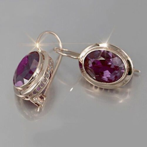 Antique Inlaid Garnet Crystal Earrings
