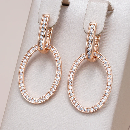 Chic Oval Radiant Earrings