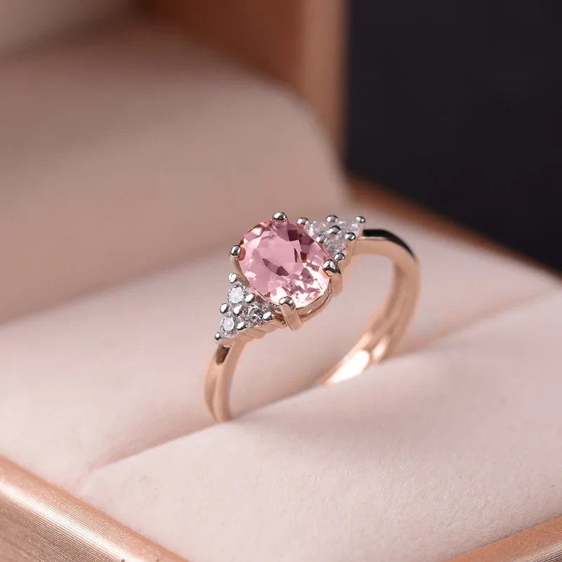 Chic Pink Crystal Ring
