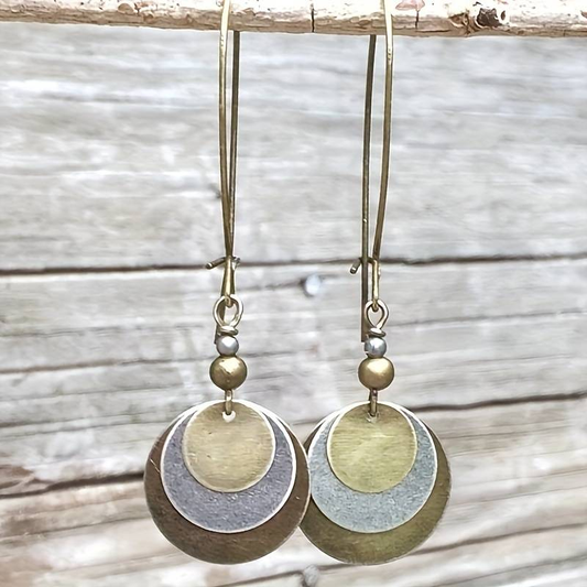 Retro Brown Drop Earrings