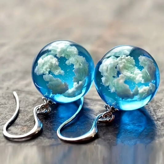 Celestial Crystal Orb Earrings