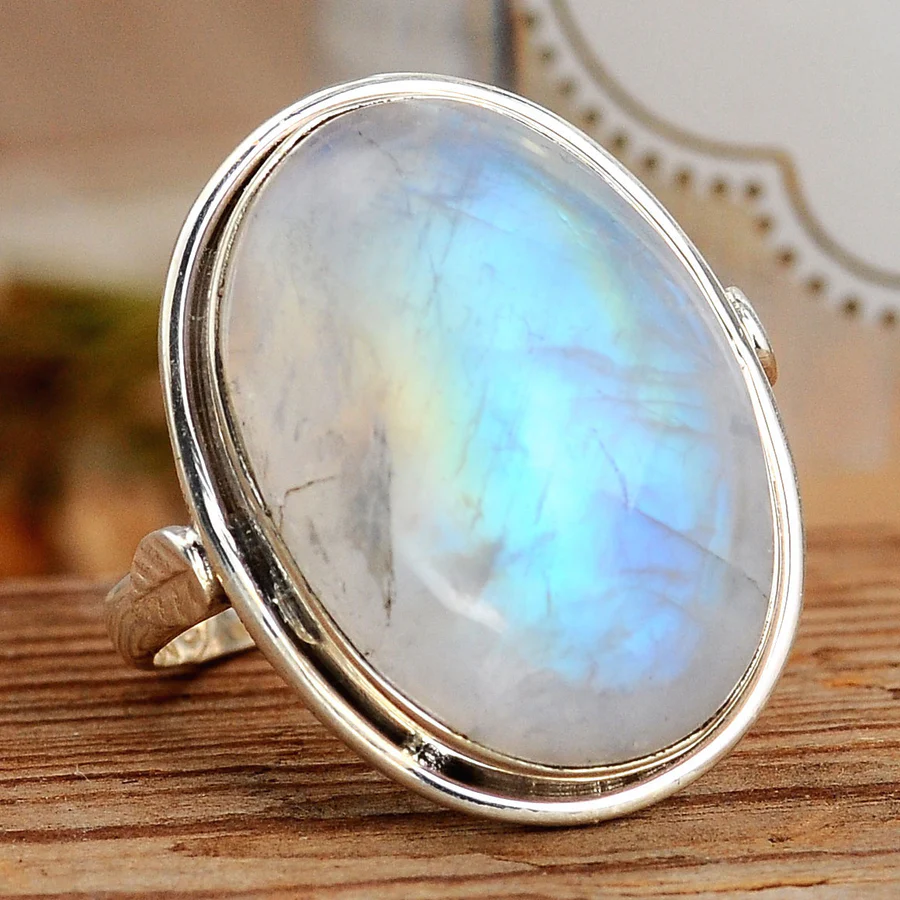 Classic Oval Moonstone Ring