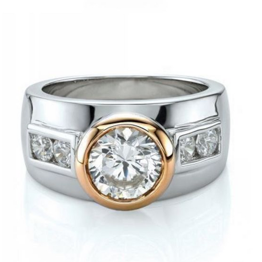 Classic Silver Zirconia Sparkling Ring